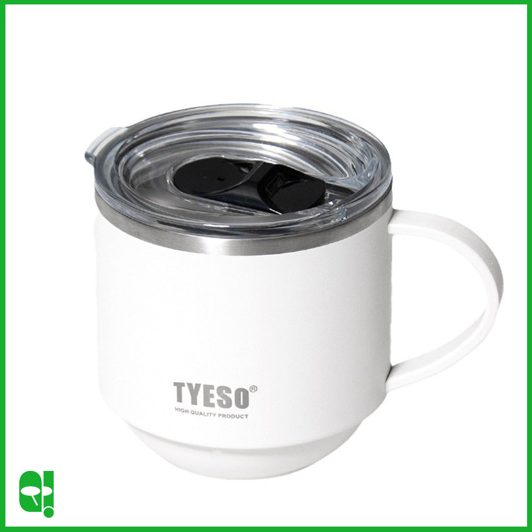 TYESO Cangkir Termos Air Minum Kopi dengan Tutup Thermos Stainless Steel Insulated Coffee Mug Cup with Lid