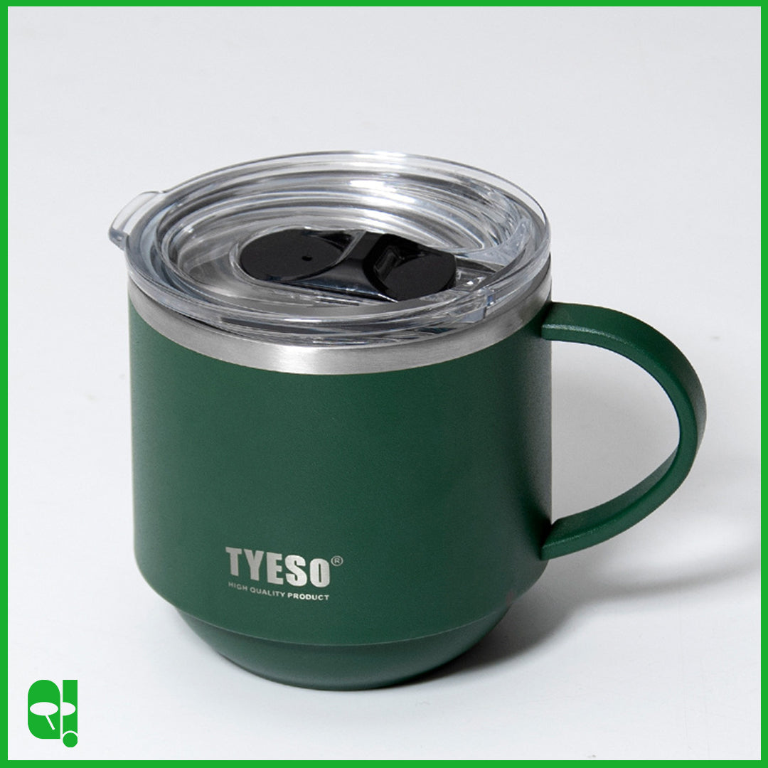 TYESO Cangkir Termos Air Minum Kopi dengan Tutup Thermos Stainless Steel Insulated Coffee Mug Cup with Lid