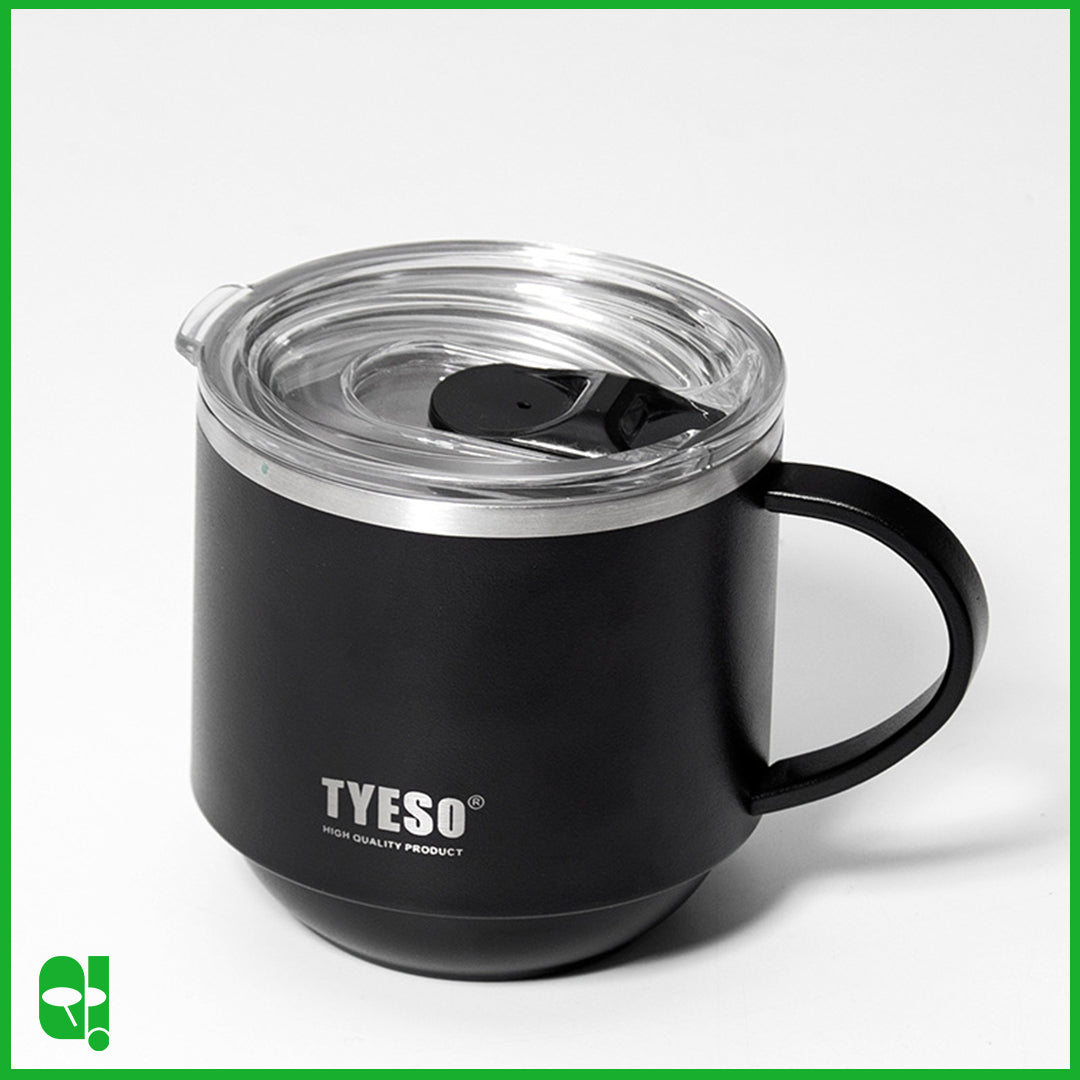 TYESO Cangkir Termos Air Minum Kopi dengan Tutup Thermos Stainless Steel Insulated Coffee Mug Cup with Lid