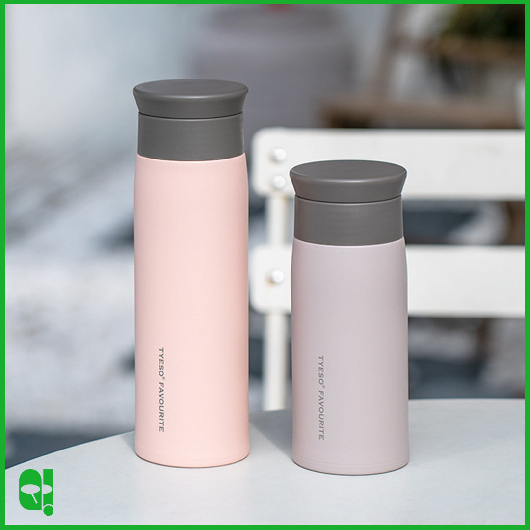 TYESO Botol Air Minum Aesthetic Termos Portable Travel Size Insulated Thermos Water Bottle