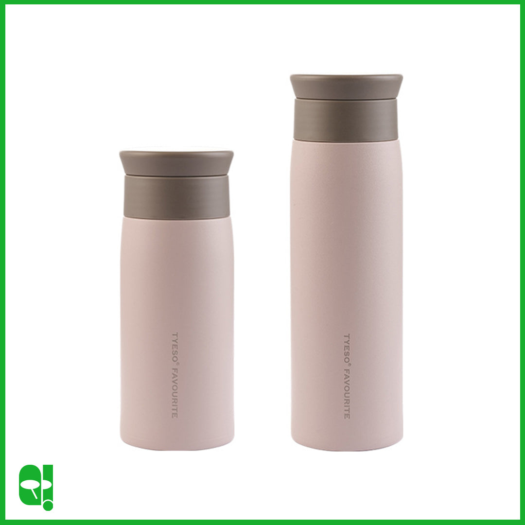 TYESO Botol Air Minum Aesthetic Termos Portable Travel Size Insulated Thermos Water Bottle