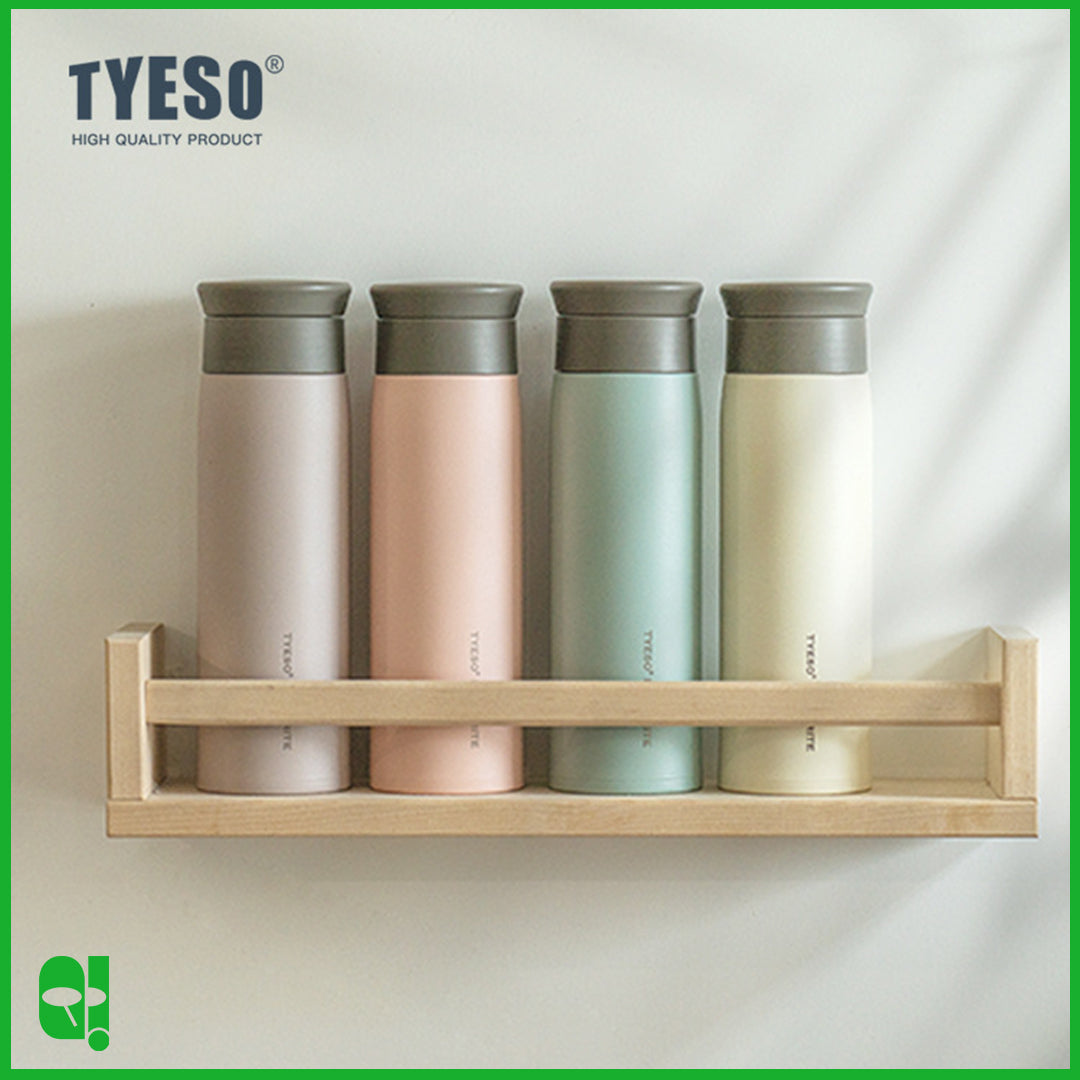 TYESO Botol Air Minum Aesthetic Termos Portable Travel Size Insulated Thermos Water Bottle