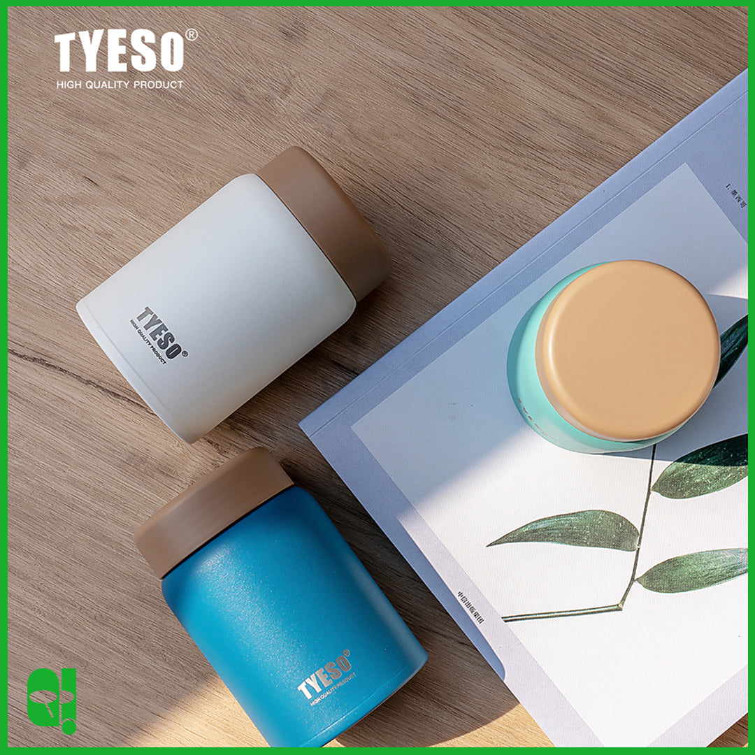 TYESO Tumbler Food Jar Portable 280ml Tahan Panas 12 jam Tahan Dingin 24 jam Original