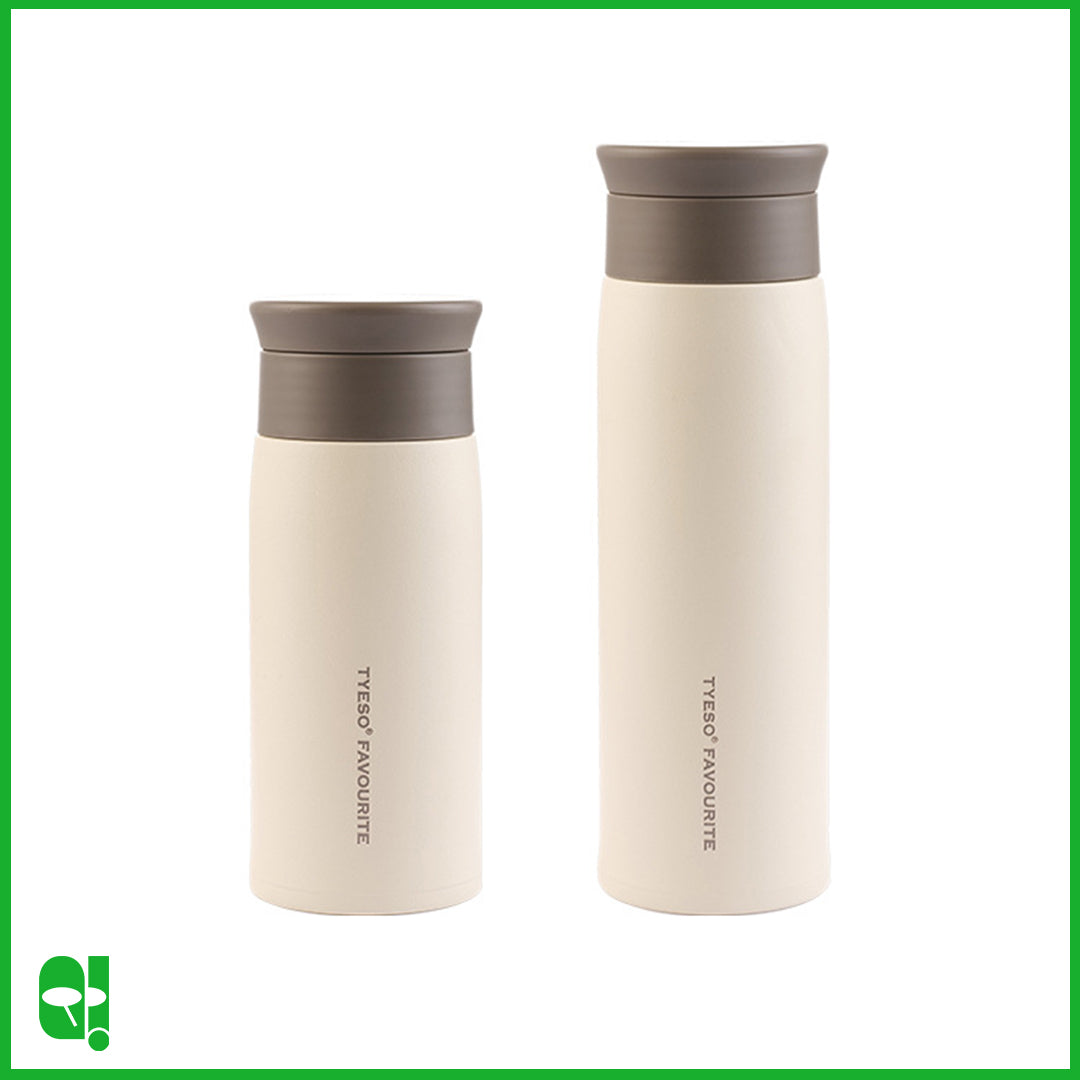 TYESO Botol Air Minum Aesthetic Termos Portable Travel Size Insulated Thermos Water Bottle