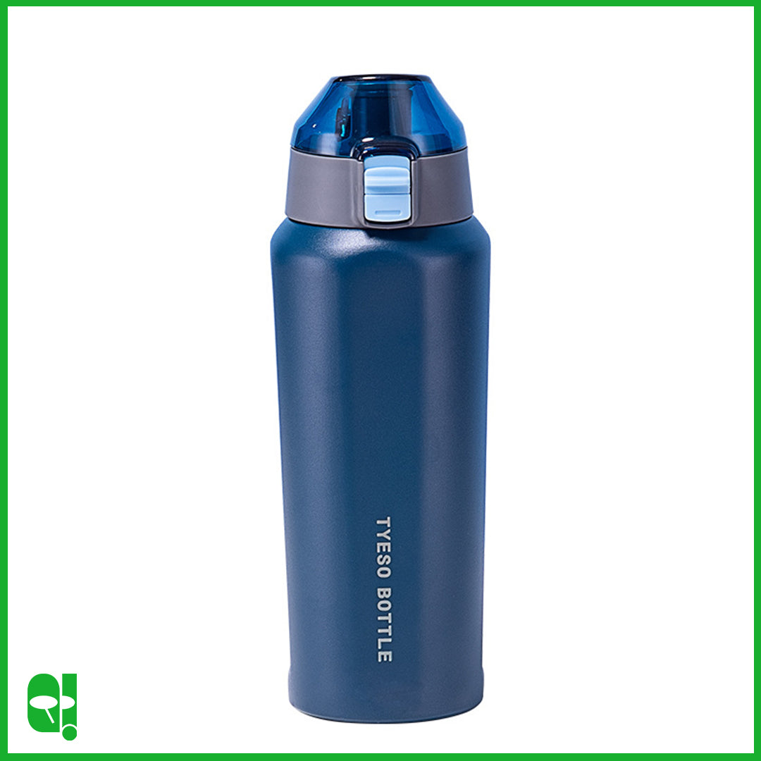 TYESO Botol Air Minum Olahraga Outdoor 600ml Thermos Stainless Steel Double Wall Termos Fitness Sports Water Bottle