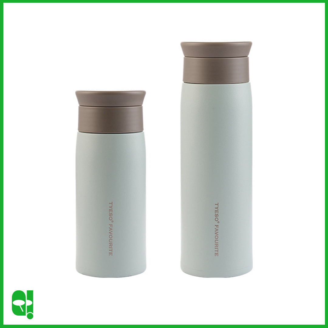 TYESO Botol Air Minum Aesthetic Termos Portable Travel Size Insulated Thermos Water Bottle