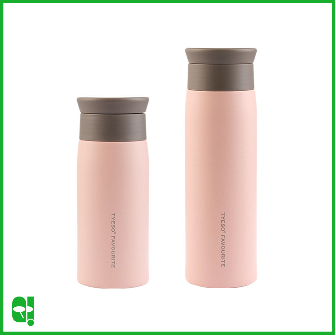 TYESO Botol Air Minum Aesthetic Termos Portable Travel Size Insulated Thermos Water Bottle