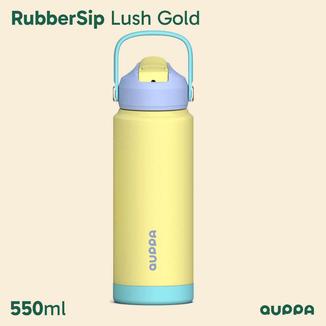 Tumbler Quppa RubberSip 550ML LushGold