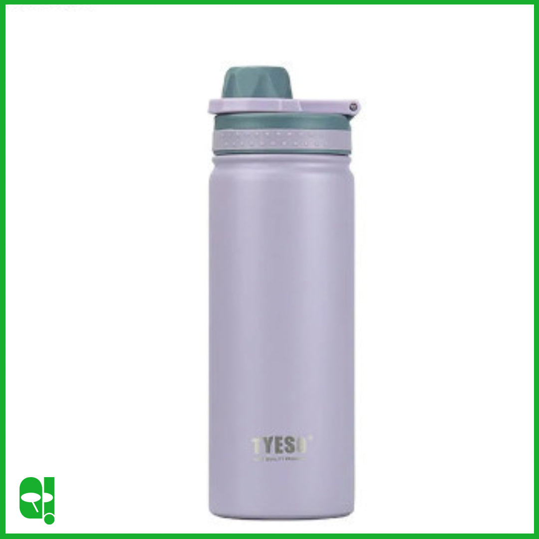 TYESO Botol Minum Olahraga Stainless dengan Tutup Erat Tahan Panas 750mL Thermos Cup Vacuum Insulated